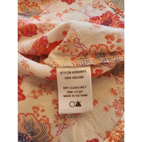 ASTR the Label orange and red floral sheath dress size medium - Picture 8 of 8